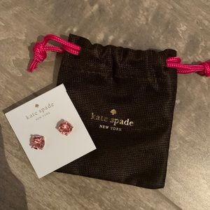 Brand New Kate Spade Pink Brilliant Studs